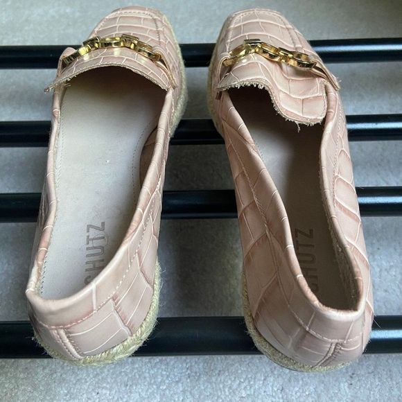 SCHUTZ Women Patty Leather Espadrille Loafers - NEW NWOB - Picture 5 of 7